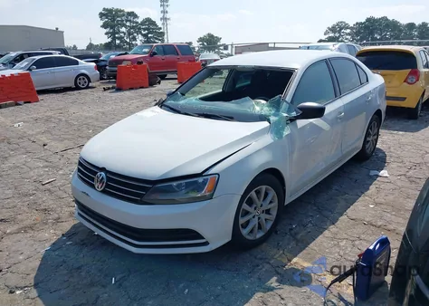 2015 Volkswagen Jetta 1.8T Se из США, поврежденный, VIN 3VWD17AJ7FM235397